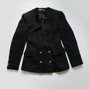 Textured black jacket